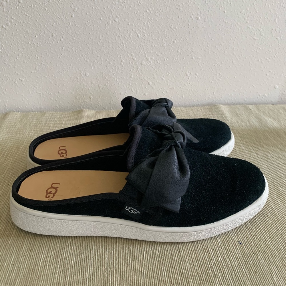 UGG Ida bow suede slide sneaker